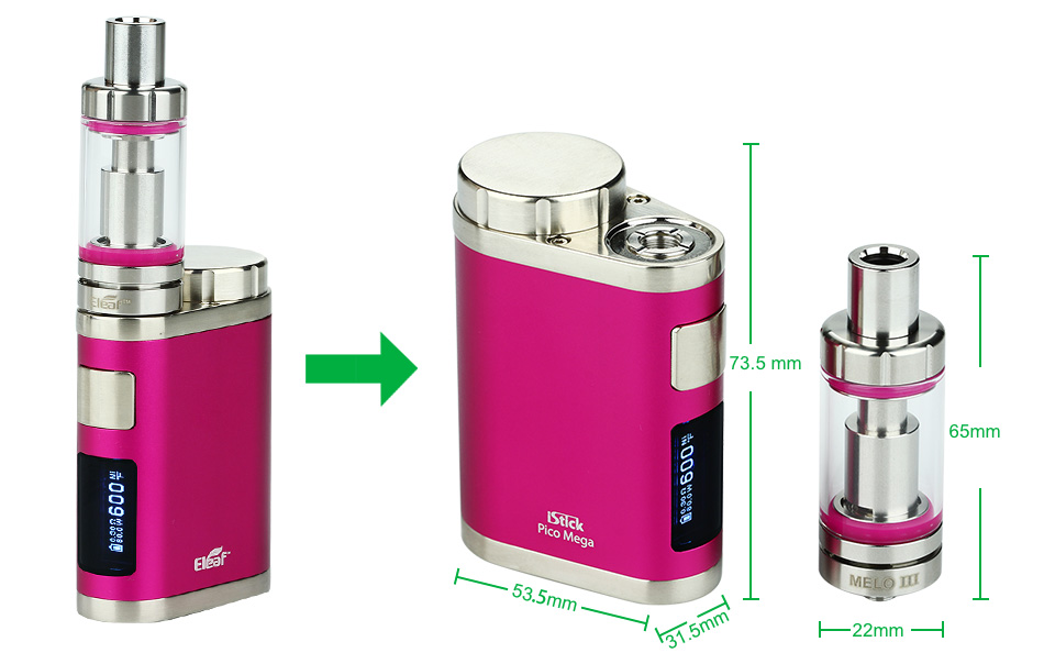 eleaf istick pico mega 80w tc starter kit 53 9 731 ave40 eleaf istick pico mega 80w tc starter kit 53 9 731 ave40