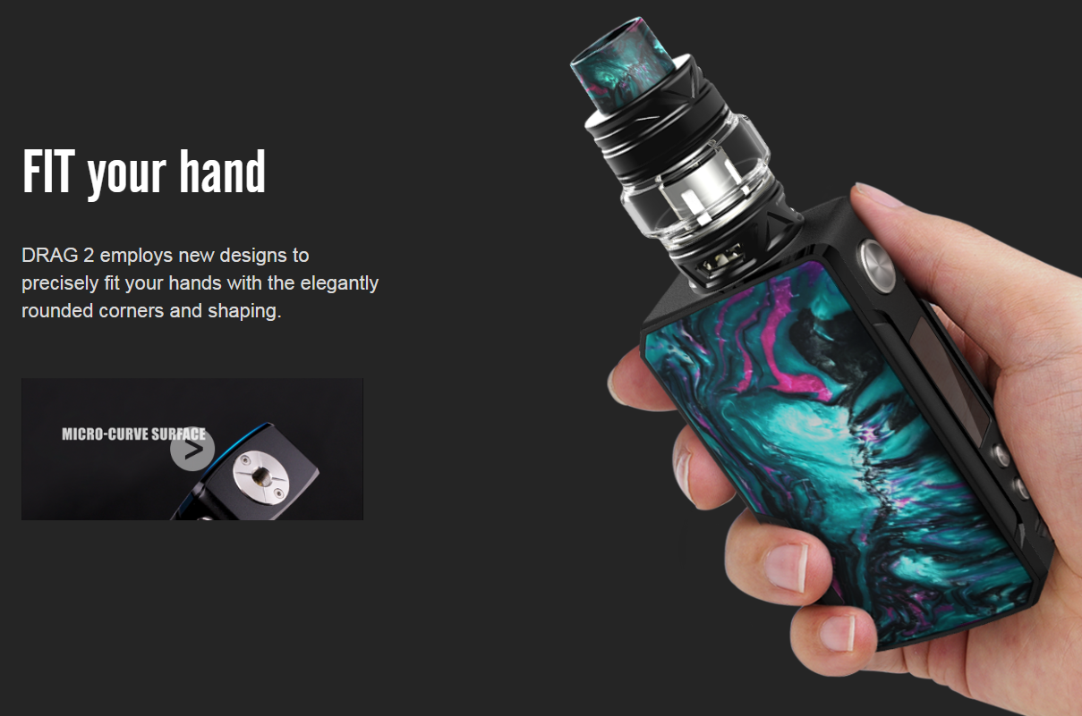 Preview:Voopoo Drag 2 Kit With Uforce T2 Tank