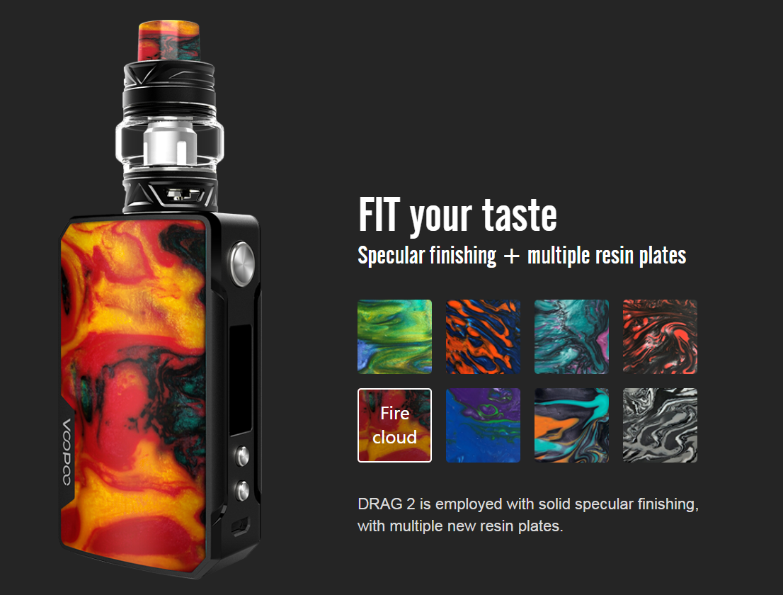 Preview:Voopoo Drag 2 Kit With Uforce T2 Tank
