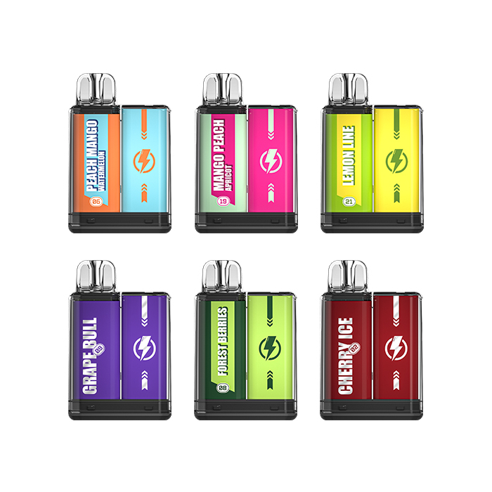 600 puff vape box of 10 CP Pro 600 Puff Prefilled Pod Vape Kit