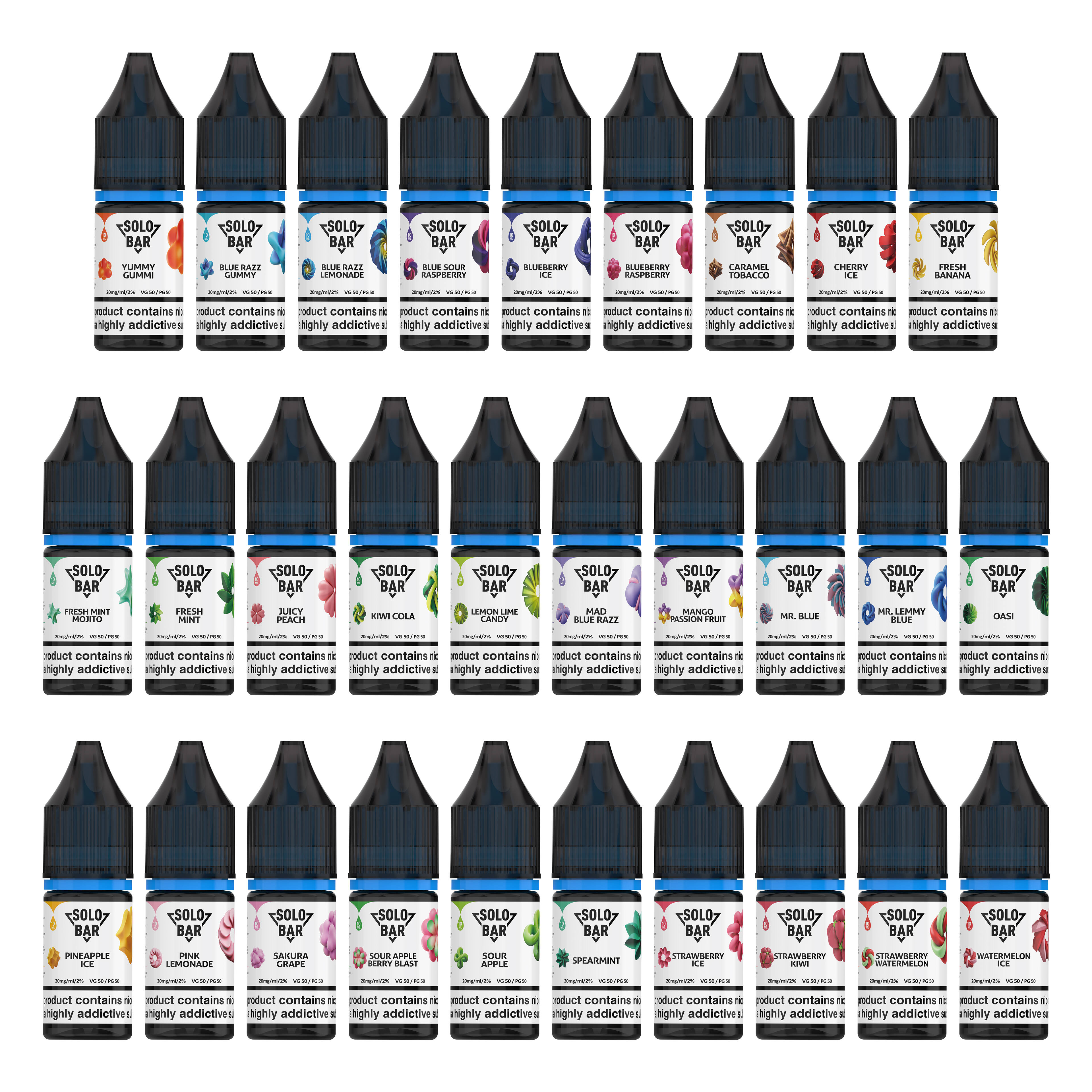 Solobar e-liquid 20mg/ml - 10ml