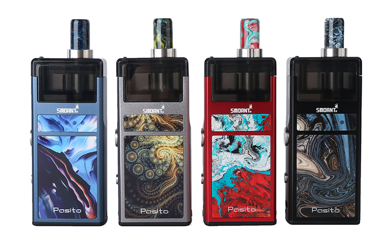 Colors available of Smoant Pasito Vape Pod Kit 1100mAh