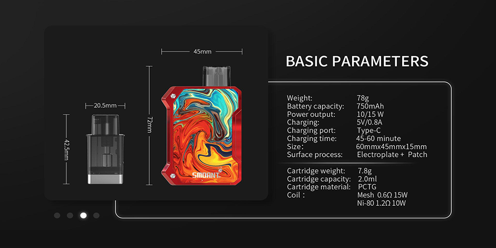 Features of Smoant Battlestar Baby Kit