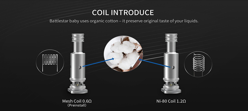 Features of Smoant Battlesatr Baby Kit