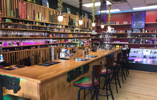 vapeshop,vapoteurs dans l'action