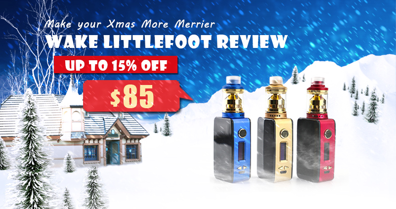 CHRISTMAS E-CIG REVIEW | WAKE LITTLEFOOT KIT