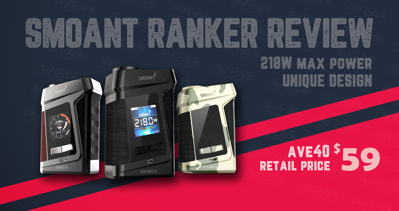 Smoant Ranker 218W TC Box Mod Review